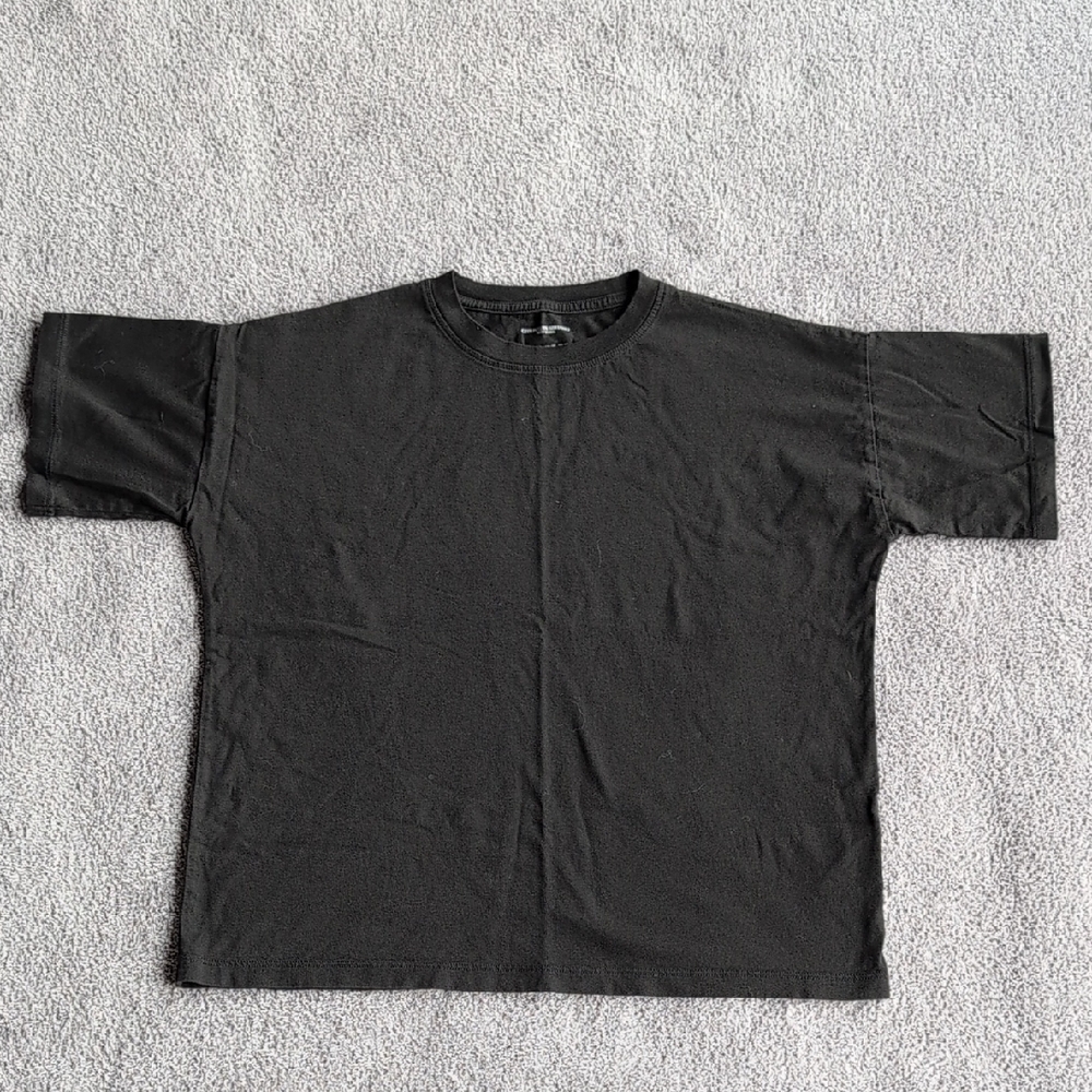 Christian Siriano Black Short-Sleeve Crewneck Tee Size XS